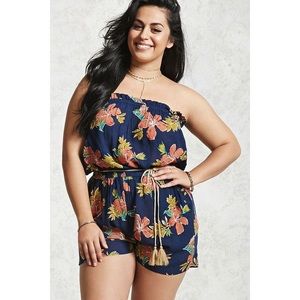 F21+ Floral Romper